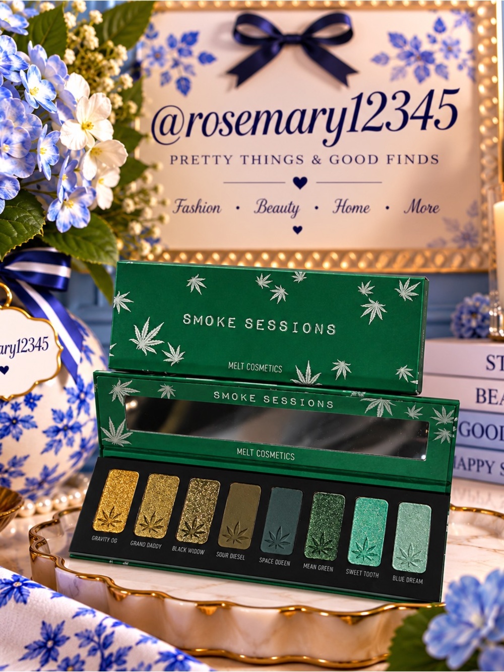 Melt Cosmetics Smoke Sessions Eyeshadow Palette - Green and Gold Shimmer